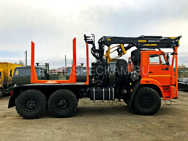 КАМАЗ 43118 лесовоз с Велмаш VC8L74