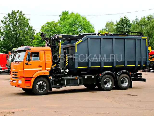 КАМАЗ 65115 ломовоз с Велмаш ОМТ-120М КАМАЗ 65115 ломовоз с Велмаш ОМТ-120М