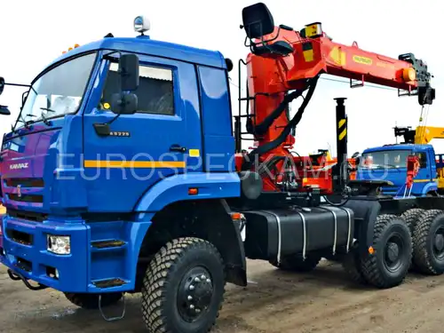 КАМАЗ 65225 седельный тягач с КМУ Palfinger Инман ИТ-150