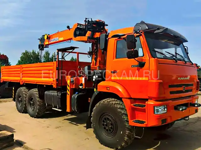 КАМАЗ 43118 бортовой с КМУ Hangil HGC 976