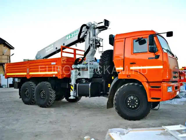 КАМАЗ 43118 бортовой с КМУ Инман ИФ 300