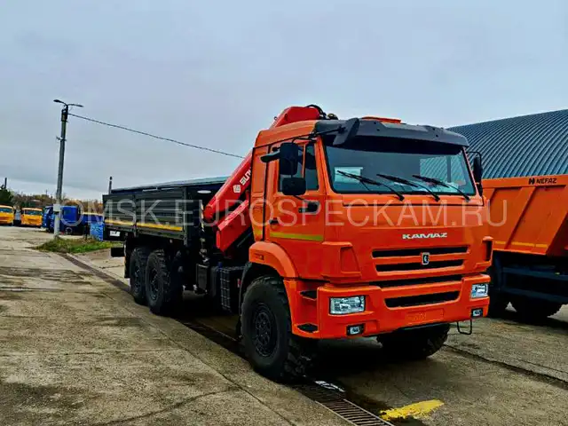 КАМАЗ 43118 бортовой с КМУ Sunhunk K168