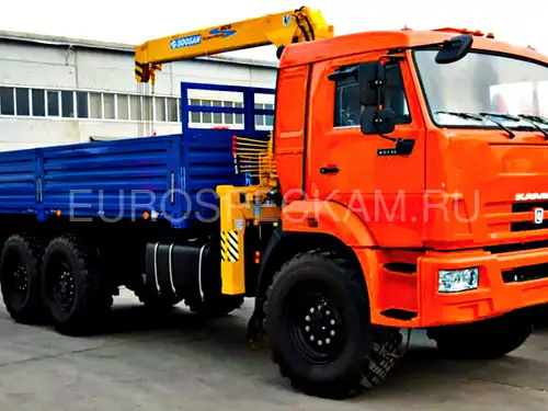 КАМАЗ 43118 бортовой с КМУ Soosan SCS 736