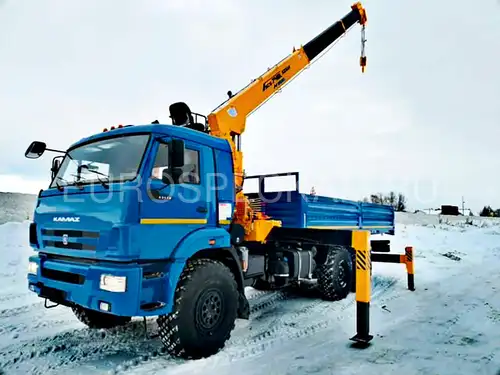 КАМАЗ 43118 бортовой с КМУ Soosan SCS 746L