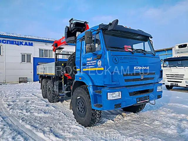КАМАЗ 43118 бортовой с КМУ Kanglim KS2056H
