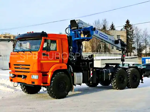 КАМАЗ 43118 тягач с КМУ Галичанин КМУ-150