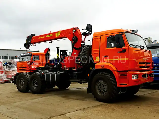 КАМАЗ 43118 тягач с КМУ Palfinger Инман ИТ-150