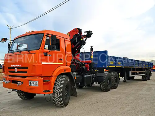 КАМАЗ 43118 тягач с КМУ Palfinger PK 23500 A