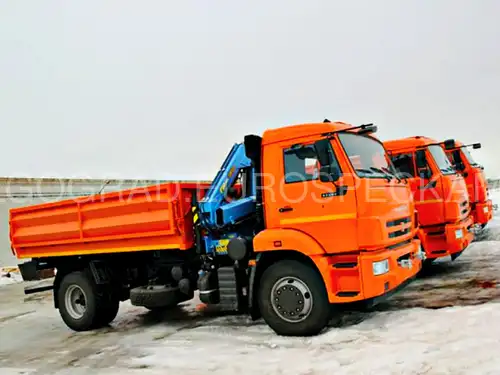 КАМАЗ 43253 самосвал с КМУ Инман ИМ 55