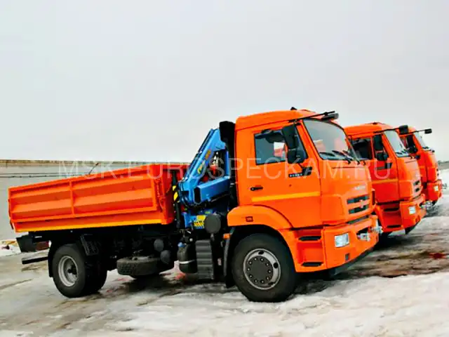 КАМАЗ 43253 самосвал с КМУ Инман ИМ 55