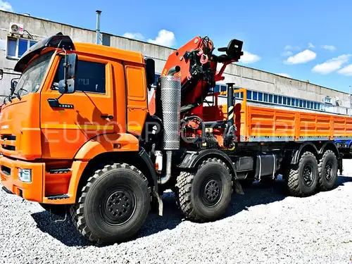 КАМАЗ 63501 бортовой с КМУ Инман ИМ 320