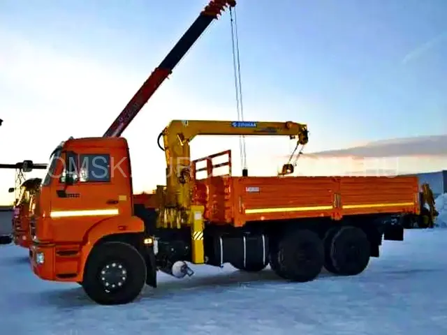 КАМАЗ 65115 бортовой с КМУ Soosan SCS 746L