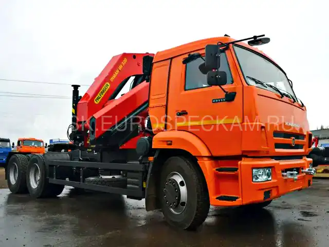 КАМАЗ 65115 седельный тягач с КМУ Инман ИМ 320