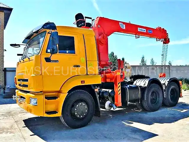 КАМАЗ 65116 седельный тягач с КМУ Kanglim KS 1256 G2