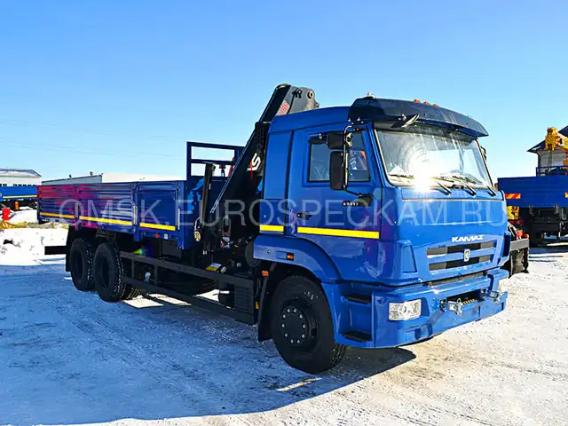 КАМАЗ 65117 бортовой с КМУ HIAB 144 B-2 DUO