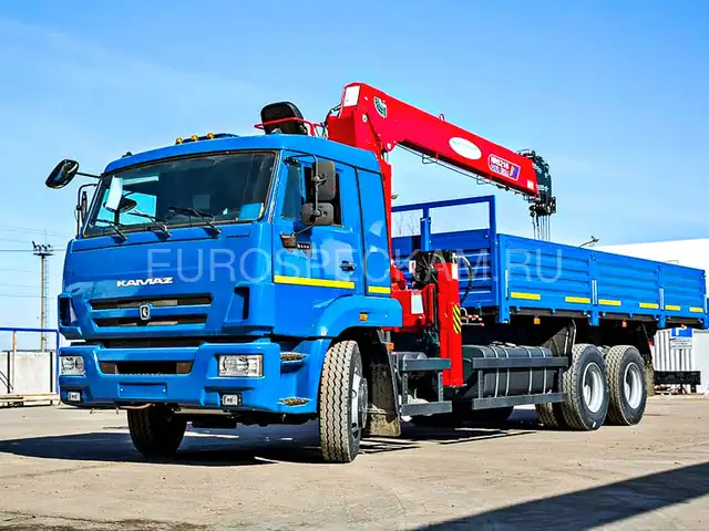 КАМАЗ 65117 бортовой с КМУ Horyong HRS 216