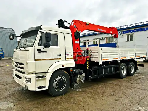 КАМАЗ 65117 бортовой с КМУ Kanglim KS 1256 G2