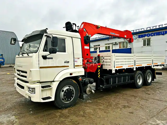 КАМАЗ 65117 бортовой с КМУ Kanglim KS 1256 G2