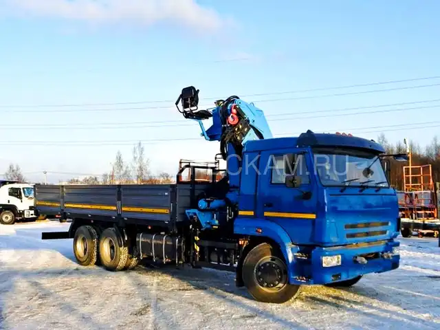 КАМАЗ 65117 бортовой с КМУ Инман ИМ 240
