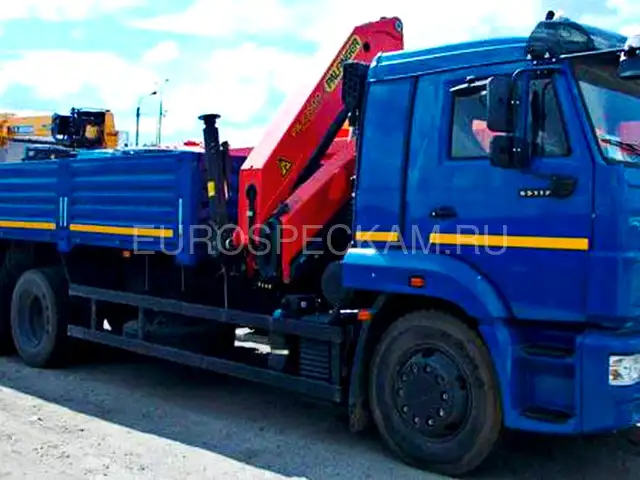 КАМАЗ 65117 бортовой с КМУ Palfinger PK 23500 A
