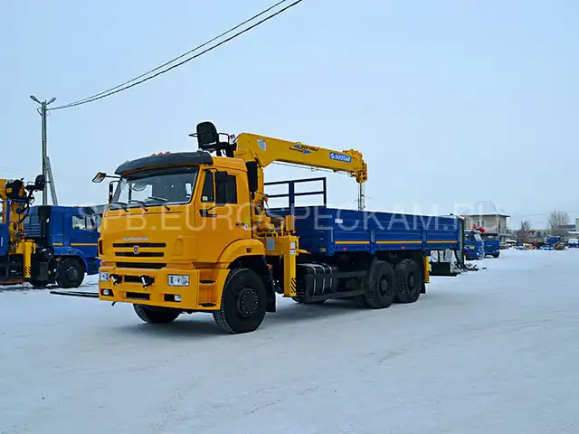 КАМАЗ 6520 бортовой с КМУ Soosan SCS 736 L2