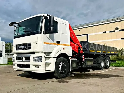 КАМАЗ 65207 бортовой с КМУ Fassi F215A.0.22