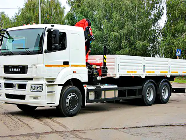 КАМАЗ 65207 бортовой с КМУ Palfinger Инман IM 150N
