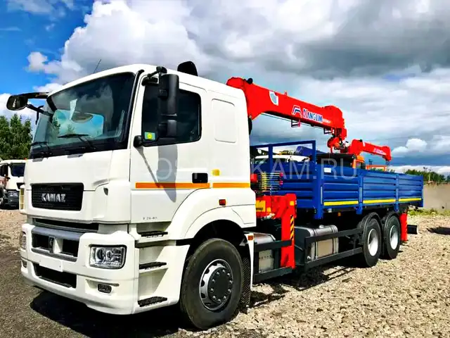 КАМАЗ 65207 бортовой с КМУ Kanglim KS 1256 G2