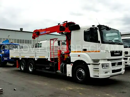 КАМАЗ 65207 бортовой с КМУ Kanglim KS2056H