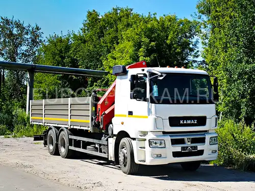 КАМАЗ 65207 бортовой с КМУ Palfinger PK 23500 A