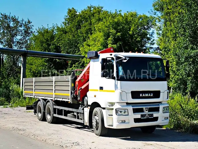КАМАЗ 65207 бортовой с КМУ Palfinger PK 23500 A